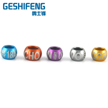500pc Nice quality Hot sell product 17-28mm Round Bead Aluminum Pigeon Rings for big bird or poultry